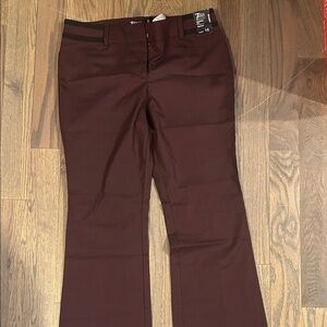New York & Company Women's Boot Cut Pants in Burgundy
